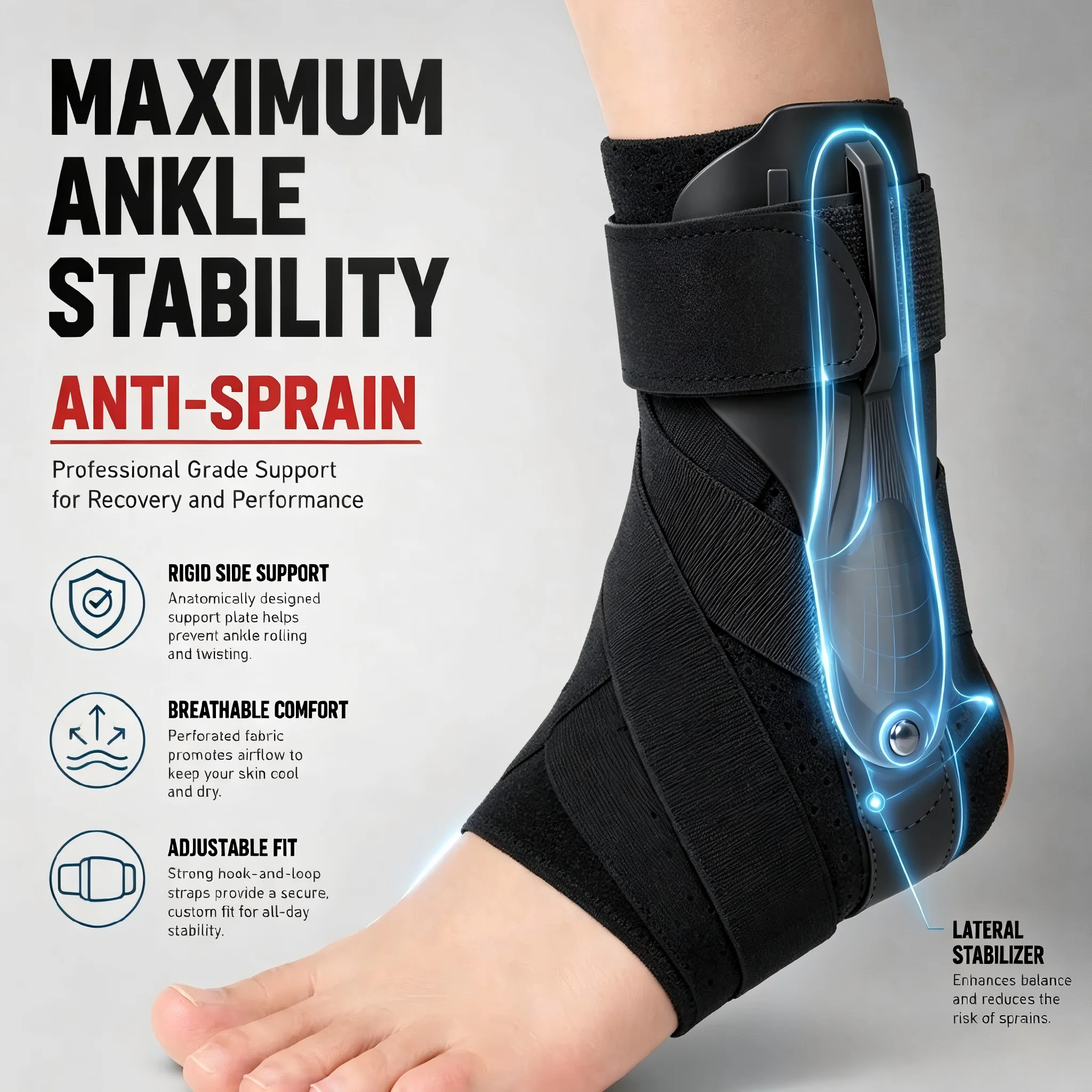دعامة كاحل (قطعة واحدة أو قطعت - مراجعة Ankle Mobility Band وسعره