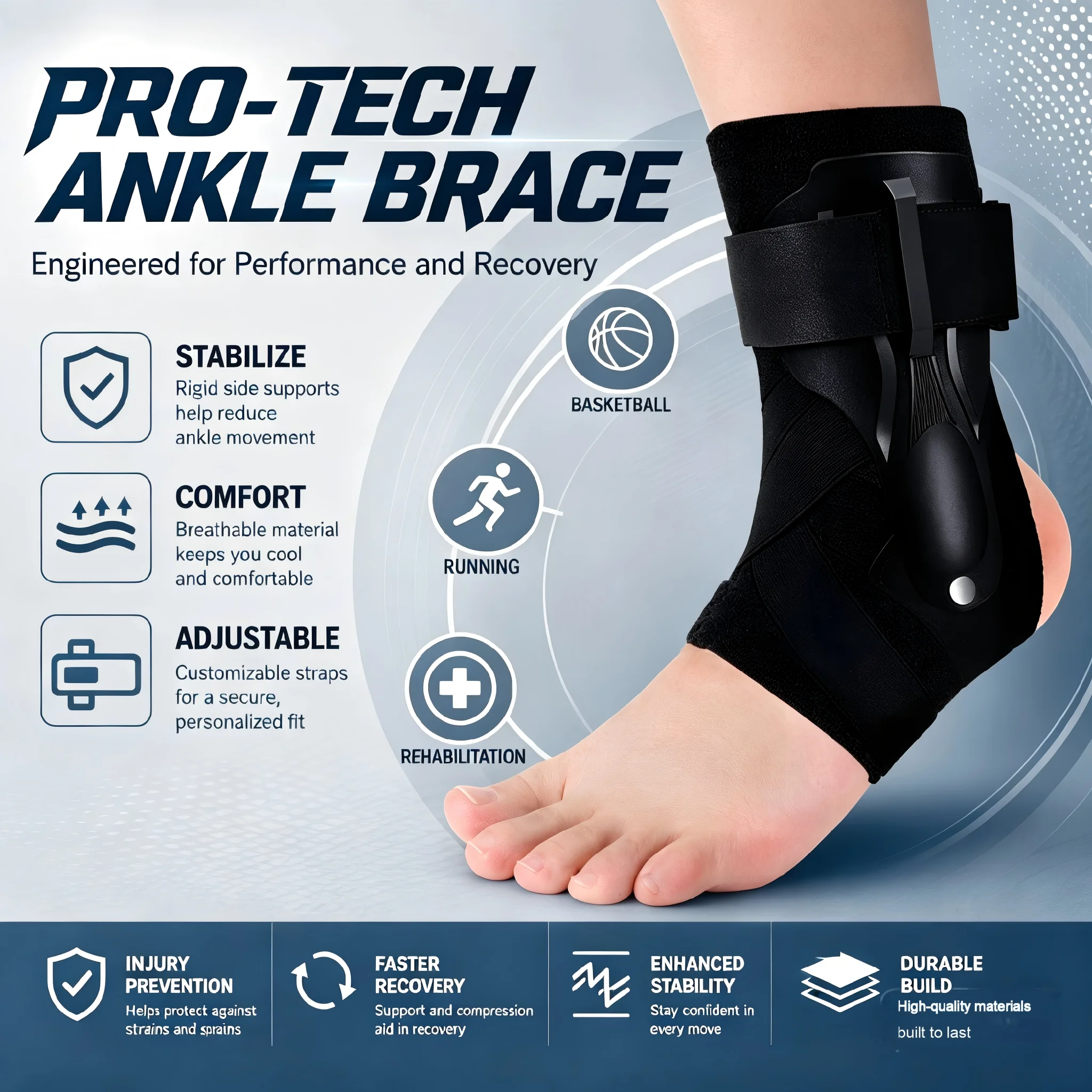 دعامة كاحل (قطعة واحدة أو قطعت - مراجعة Ankle Mobility Band وسعره
