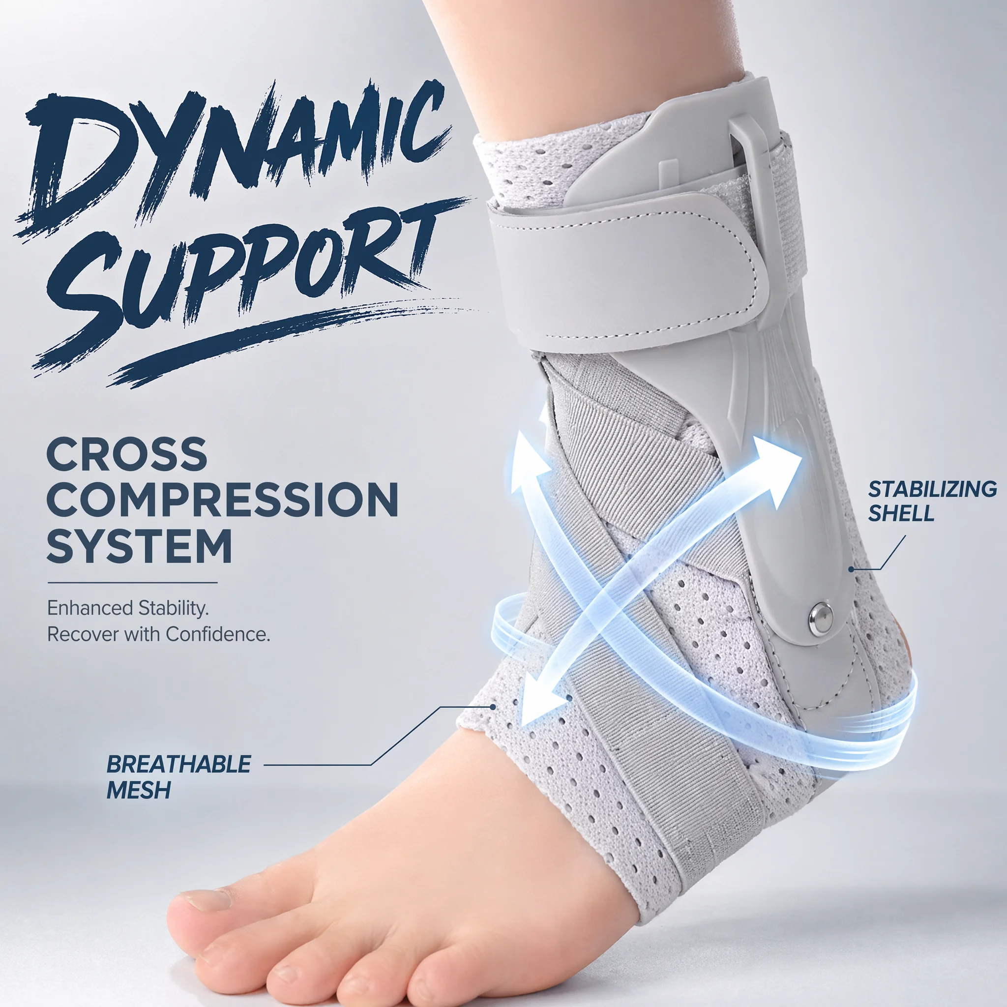 دعامة الكاحل مع مثبتات جانبية، - مراجعة Ankle Mobility Band وسعره